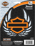 Holographic Wings Decal for Harley Davidson (5" Wide x 7" High)