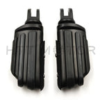 Black Rubber Pilot Footpeg Footrest for Harley Breakout FXBR (2018–2019)