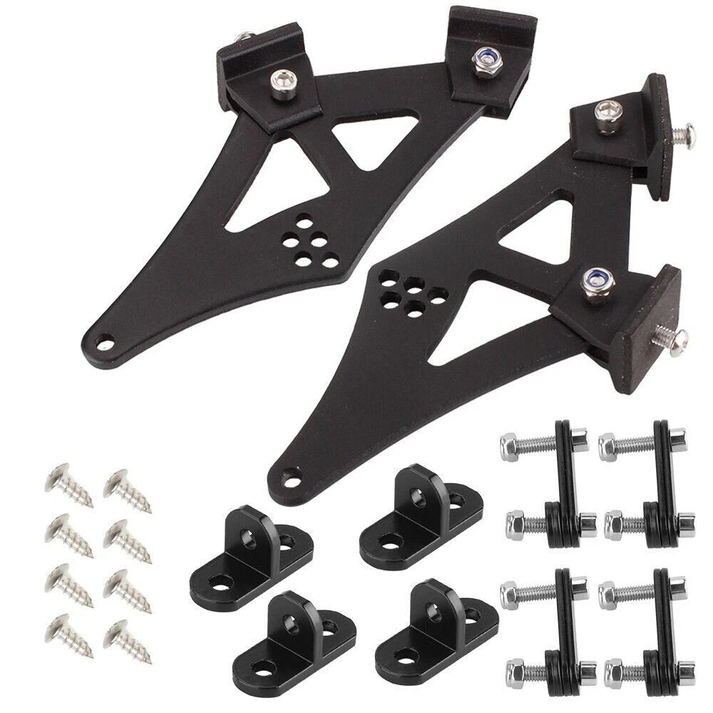Set of 2 CNC Rear Wing Spoiler Mount Brackets for Universal Cars