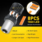 2X Canbus Amber LED Turn Signal Light Bulb BAU15S 7507 5009 PY21W 1156PY