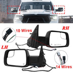 Set of 2 Heated Turn Signal Side Mirrors for Ram 1500 (2019–2024)