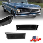 Pair Smoke Front Turn Signal Light Lenses for Ford F100 F250 F350 (1970–1972)