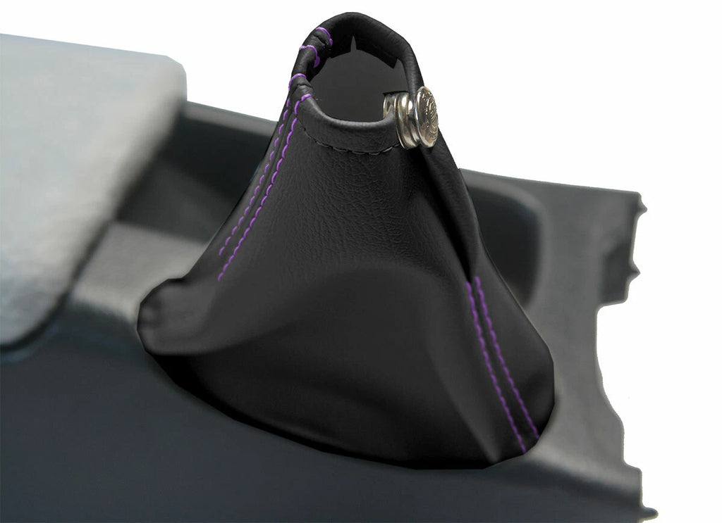 E Brake Boot Cover for Nissan Skyline R32 (1989–1993) Black Purple Stitch