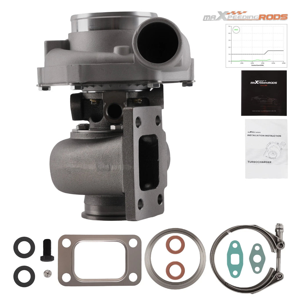 GT3076 GT3037 T3 V-Band Turbocharger 500+HP 0.6 A/R 0.82 Turbine