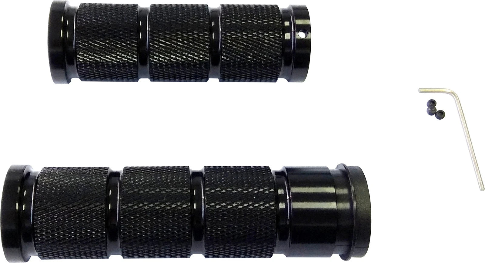 Grip Set for Harley-Davidson V-Twin (2015–2017) - Retro Black