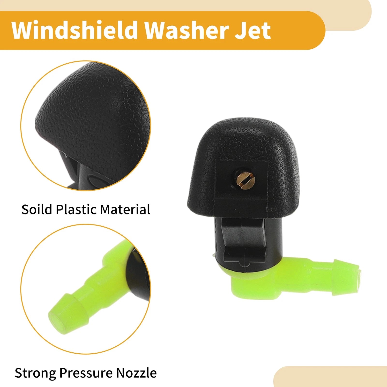 2 Pcs Front Windshield Washer Nozzle for Honda Odyssey (2018–2023) No.76810SZAA01