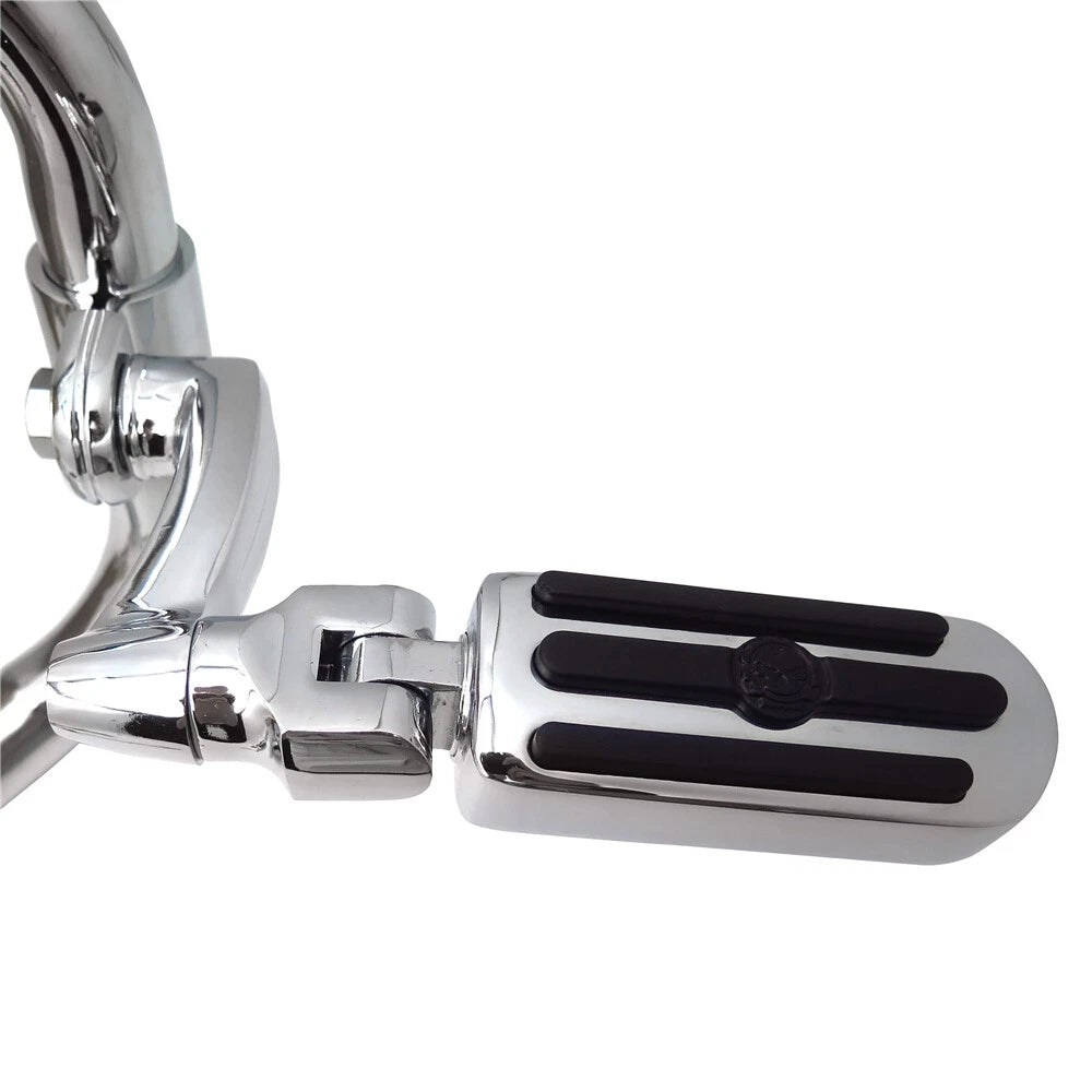 Footpegs for Harley Sportster (1.25", Groove Skull Highway)