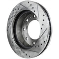 Brake Disc and Pad Kit for Chevrolet Silverado 1500 (2005) Cross-drilled & Slotted