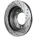 Brake Disc and Pad Kit for Chevrolet Silverado 1500 (2005) Cross-drilled & Slotted