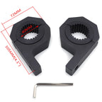 2X 1.5'' 2'' LED Mount Brackets for Roof Roll Cage Light Bar Clamps