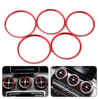 Set of 5 Air Vent Rings Outlet Cover Trim for B Class