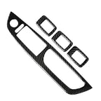 Carbon Fiber Door Window Button Frame Cover Trim for BMW X5 E70 X6 E71 (2008–2013)
