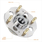 Rear Wheel Hub Bearing Assembly +4 Studs for Honda Accord (1998–2002)
