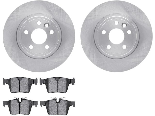 Rear Brake Pad and Rotor Kit for Jaguar E-Pace (2018–2020) DD178WS