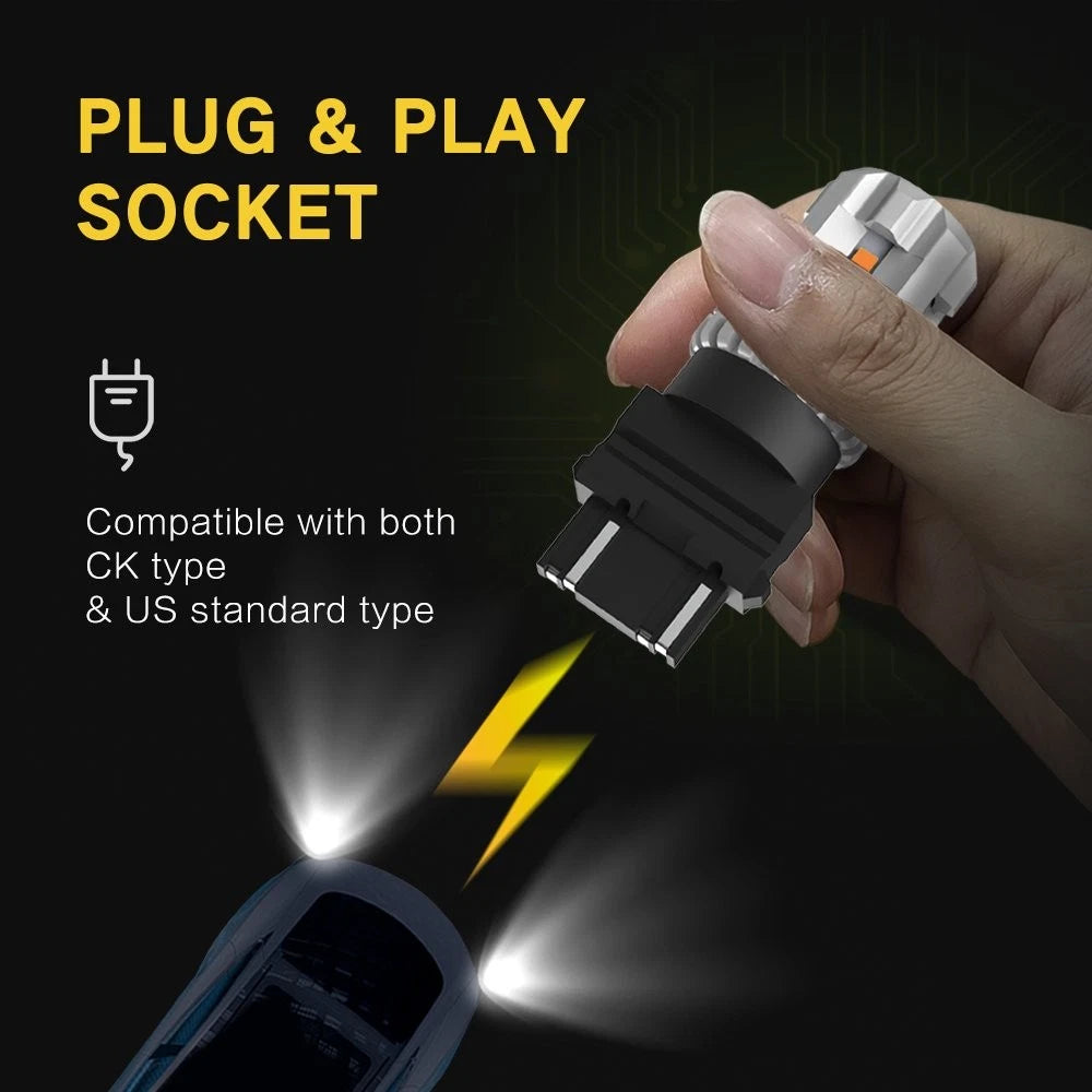 2X LED Yellow Amber Rear Parking Turn Signal Light Bulbs for Make Model (YYYY–YYYY)
