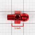 8-AN Flare to 1/4" NPT Fitting Coupler Adapter with 1/8" Port
