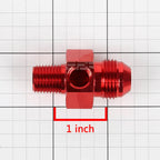 8-AN Flare to 1/4" NPT Fitting Coupler Adapter with 1/8" Port