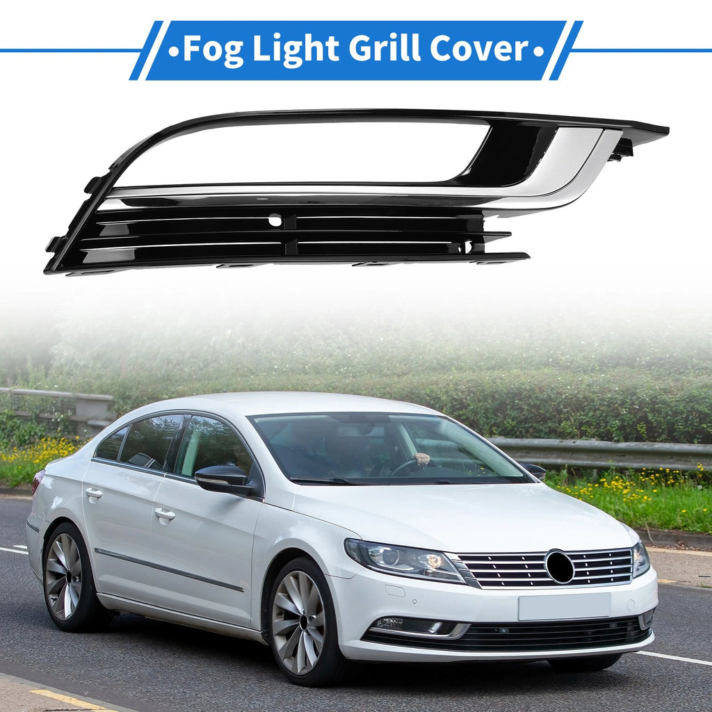 1 Pc Fog Light Grill for Volkswagen CC (2013–2016) Black
