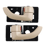 Set of 2 Interior Door Handles for Hyundai Tucson (2005–2009) ABS Beige