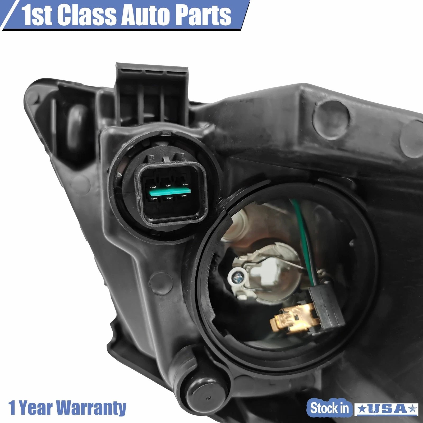 Front Left Headlight with Chrome Bezel for Kia Optima 2009-2010