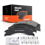 Set of 4 Rear Ceramic Brake Pads for Ford E-150 E-250 E-350 (2008–2014)