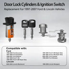 Ignition Switch & Door Lock Cylinder Set for Ford F150/F250 (1997-2007)