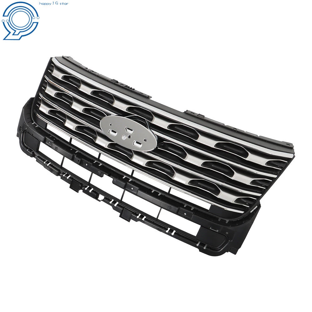 Chrome Front Bumper Grille for Ford Explorer (2016-2017)