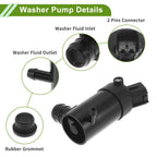 Windshield Washer Pump w/Grommet for Hyundai Accent (2000–2005) No. 985103T500