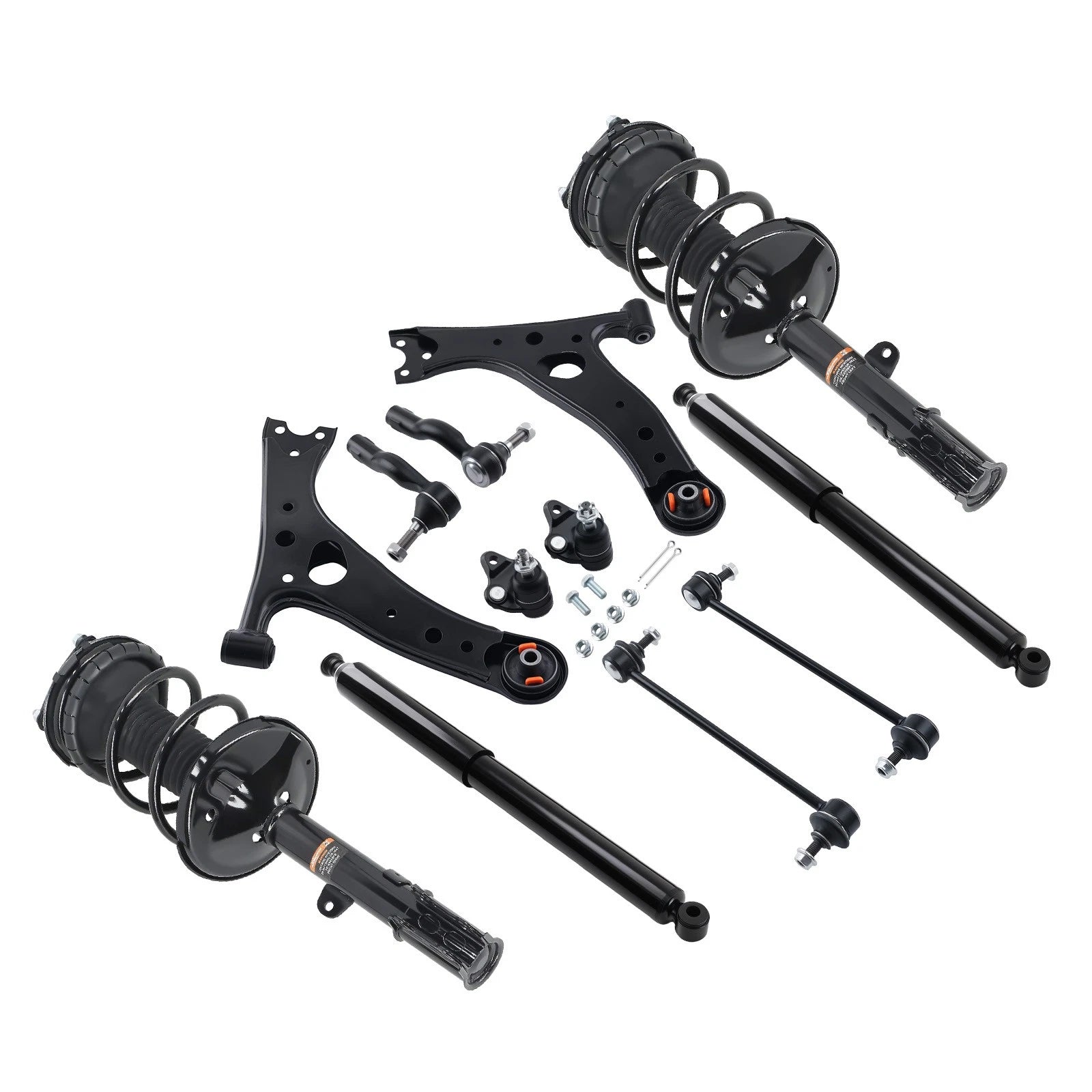 Front Strut Rear Shocks Control Arms Kit for Toyota RAV4 (2001–2005)