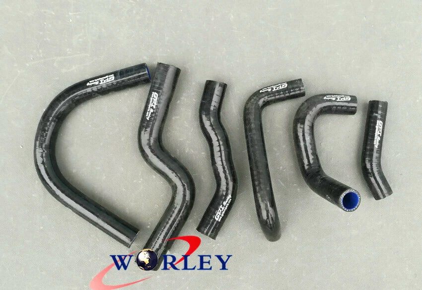 Silicone Radiator Cooler Hose for Honda RVF400 NC35 NC30 VFR400 Black