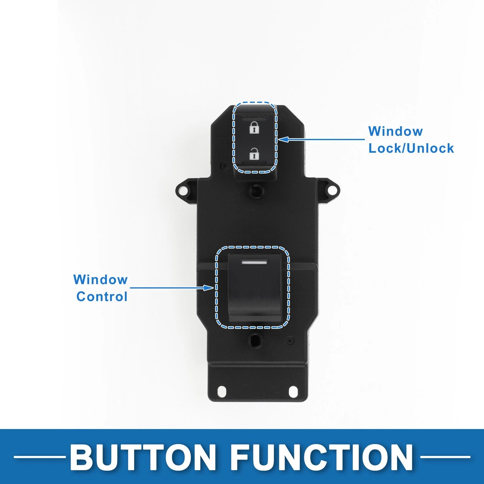 Front Passenger Side Power Window Switch for Honda CR-V (2012–2016) No. 35760TR0A21