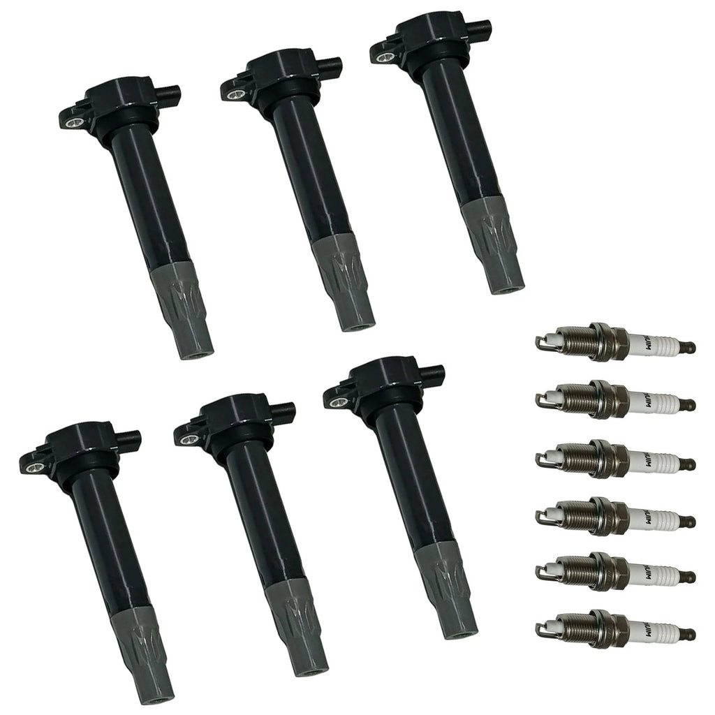 Set of 6 Ignition Coils & Iridium Spark Plugs for Dodge Chrysler 3.5L 4.0L