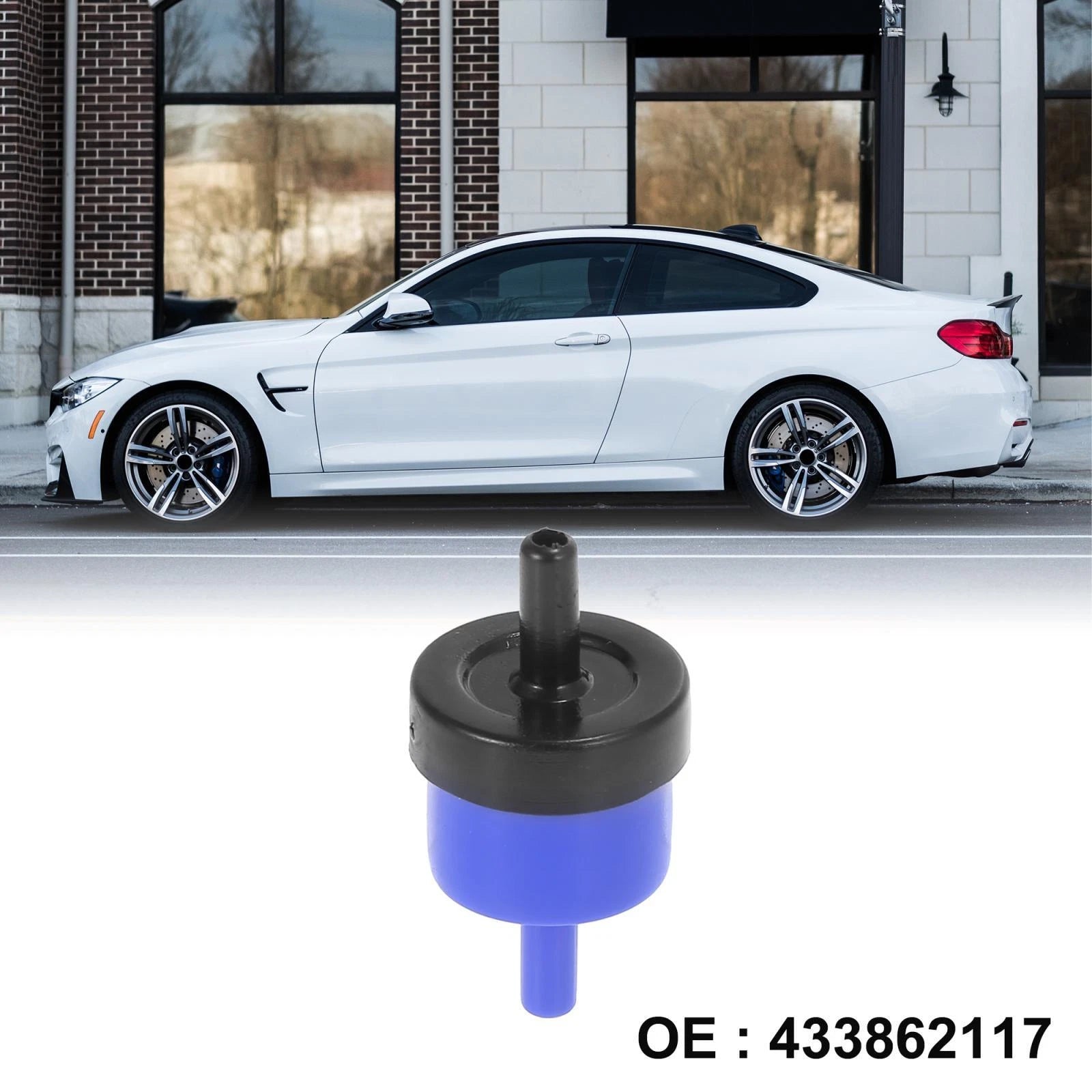 PVC Vacuum Check Valve 433862117 for Volkswagen Jetta (1987–1999) & Audi A6