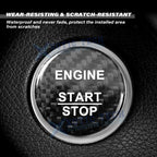 Genuine Carbon Fiber Ignition Start Stop Button Trim for Mercedes B C E Class (2010-2014)
