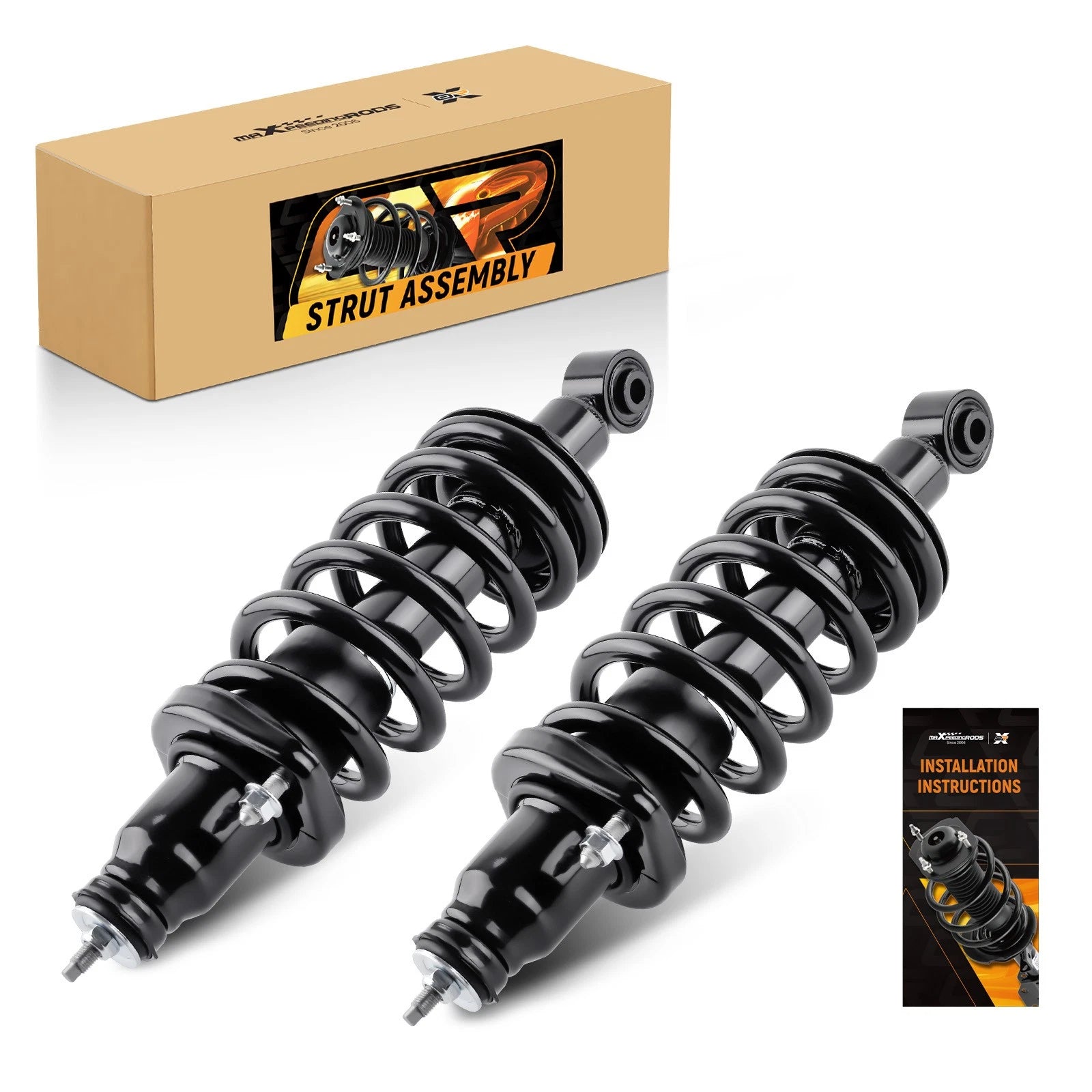 2X Rear Complete Strut w/Spring & Mounts Assembly for Honda CR-V (2000–2006)
