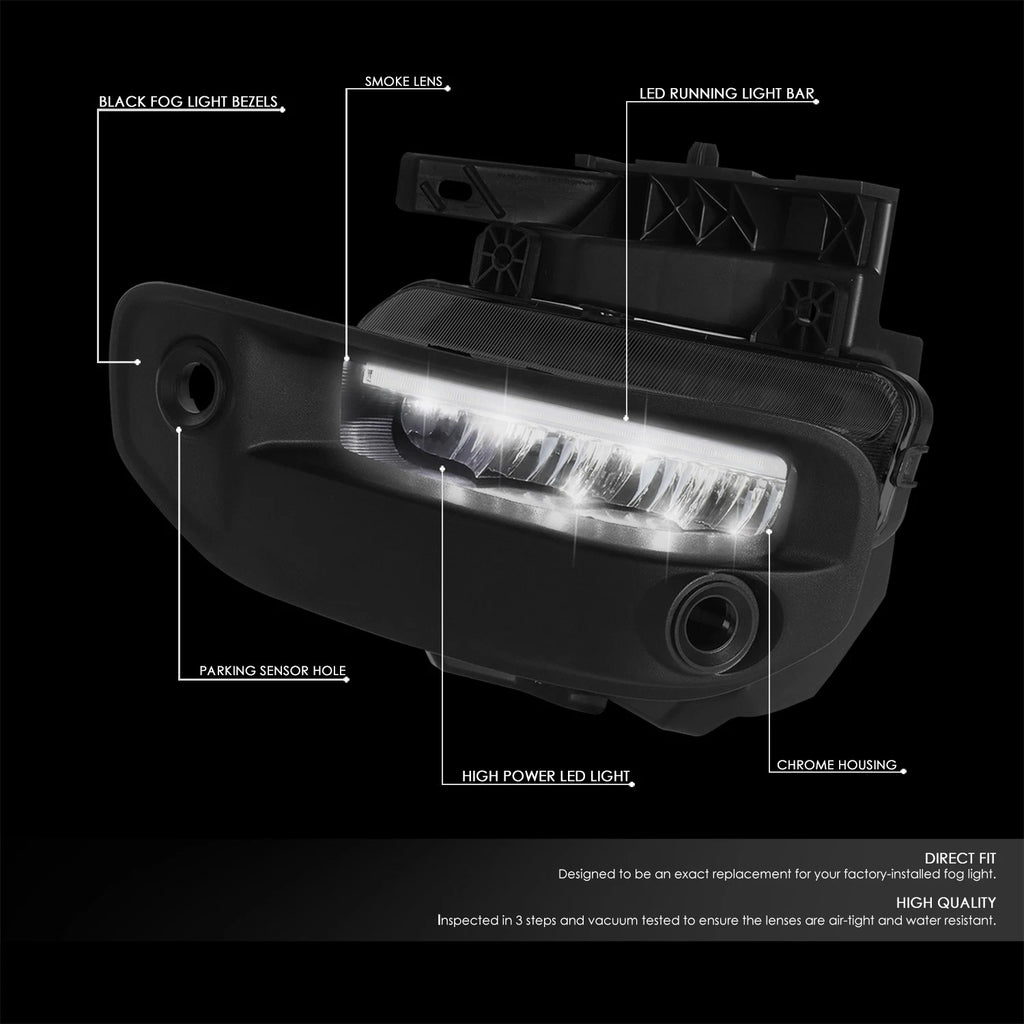 LED Fog Lights with Bezel Cover & Switch for Ram 1500 (2019–2021)