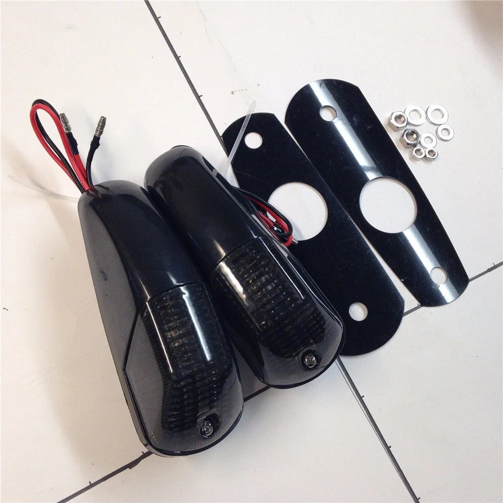 Flash Turn Signals for Kawasaki ZX14 ZX14R ZZR1400 (2006–2009) Black Smoke