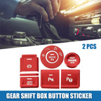 8pcs Gear Shift Box Button Sticker for Volkswagen Atlas (2018–2023)