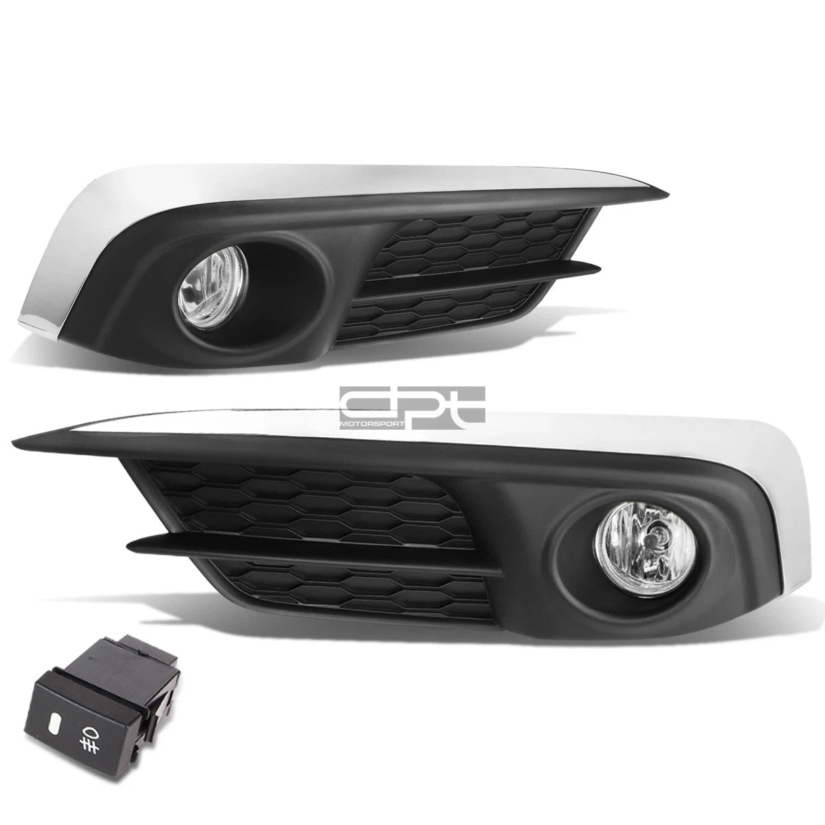 Fog Light Lamp Set for Honda Civic FC1 (2016) - Clear Lens, Cover, Switch
