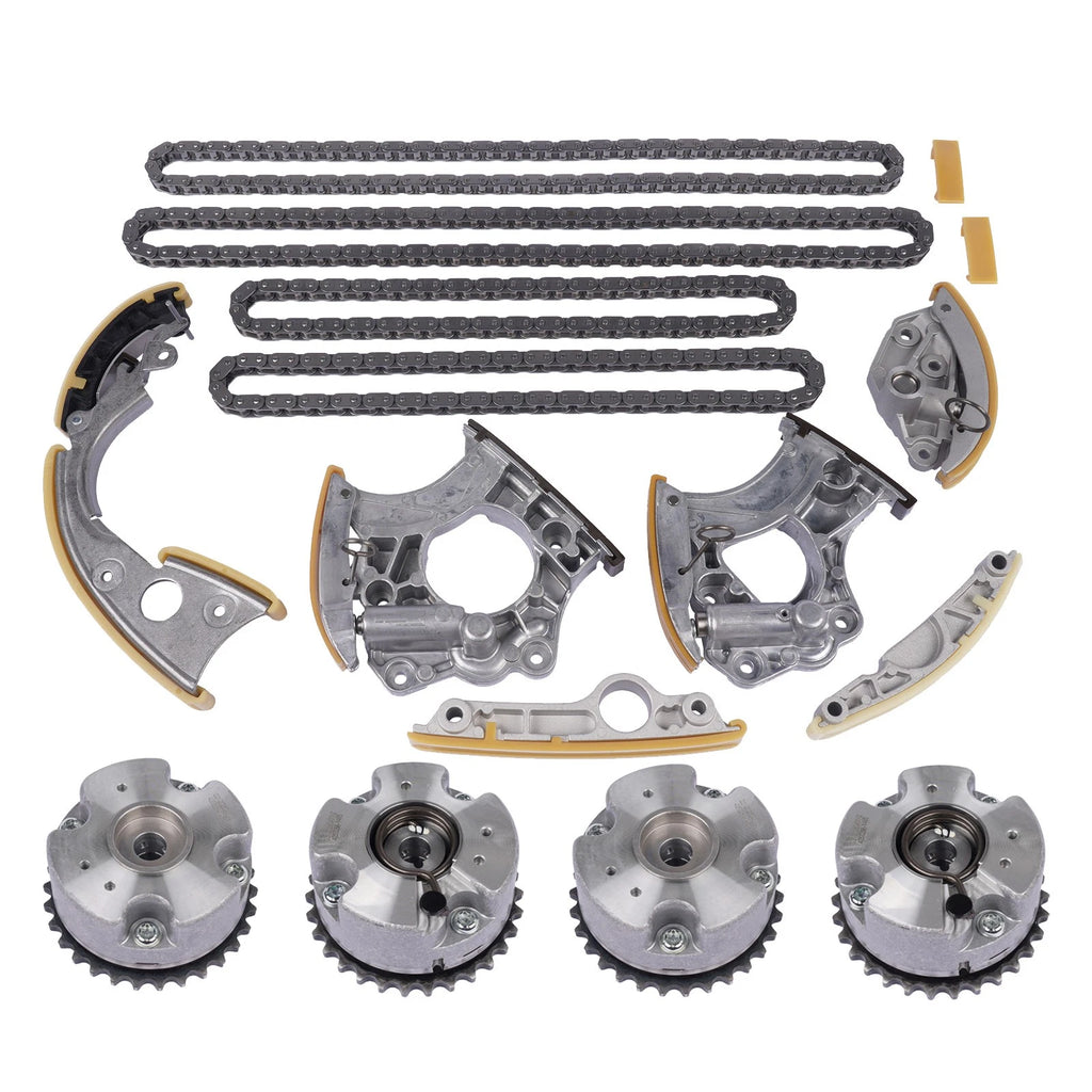 Timing Chain Kit with Camshaft Adjusters for Audi A4 A5 A6 Q5 (2008–2016)