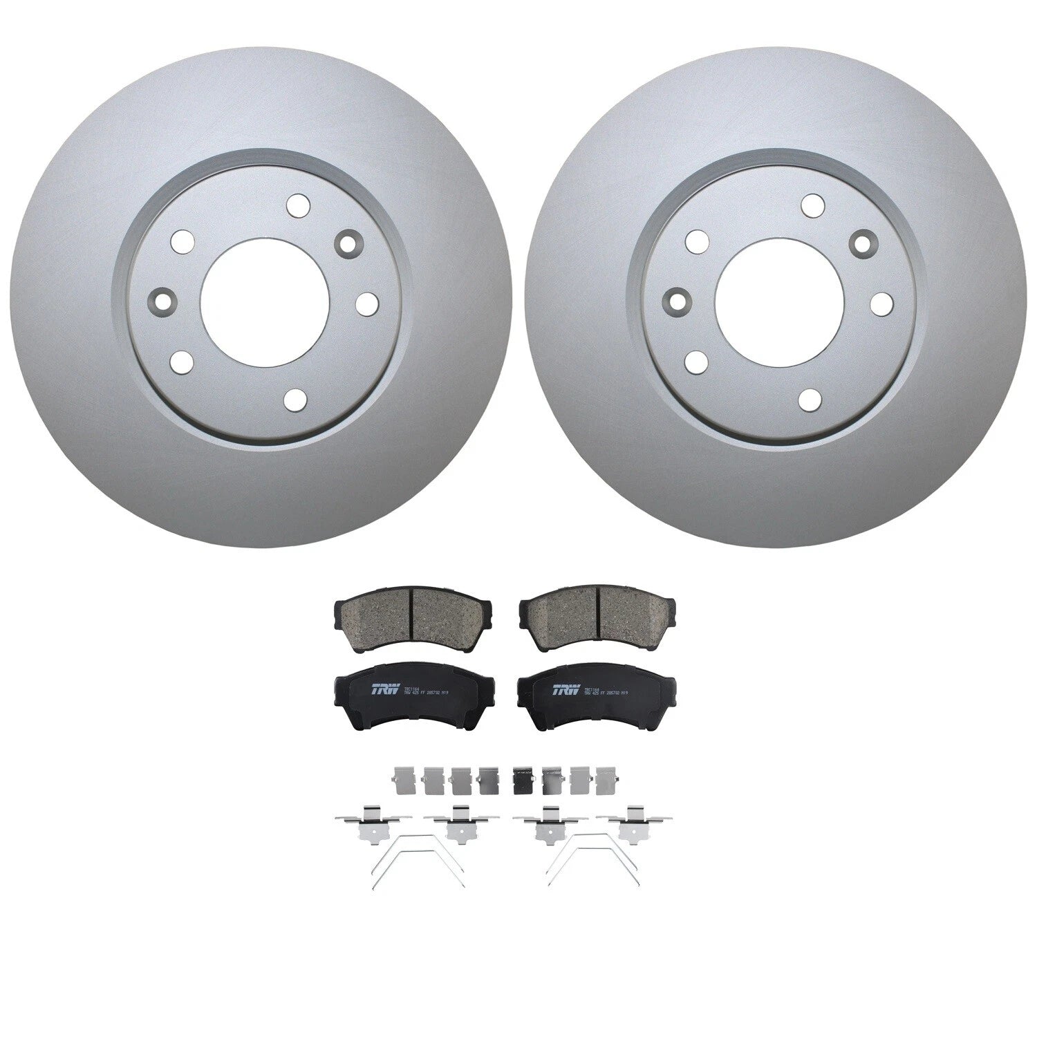Front Brake Kit with 299mm Rotors & TRW Pro Ceramic Pads for Fusion MKZ Zephyr (2006–2012)