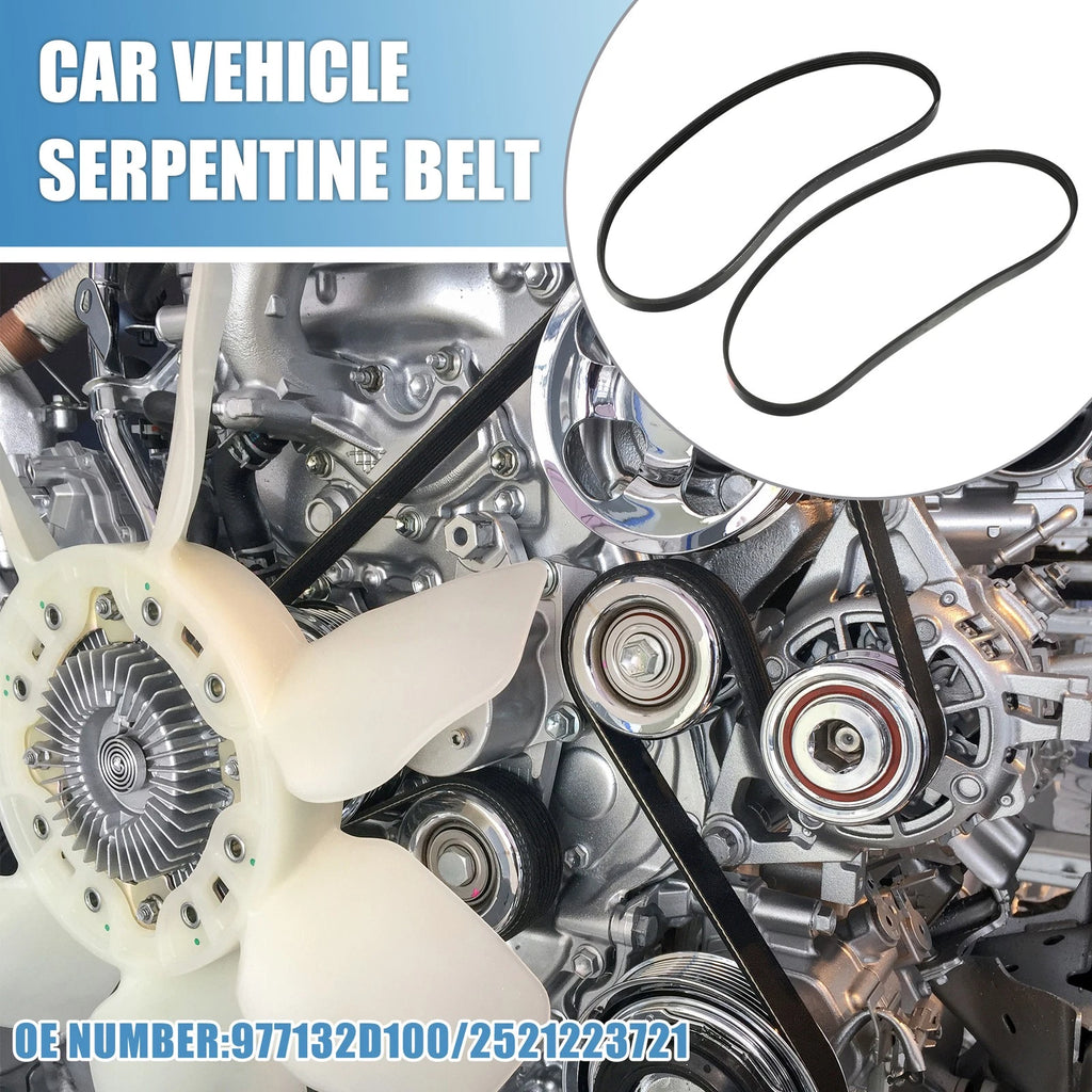 Set of 1 Serpentine Belt for Hyundai Elantra (2011–2016) No. 977132D100, 2521223721