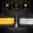 2X Switchback LED Towing Mirror Lights for Ford Super Duty (2017–2022)