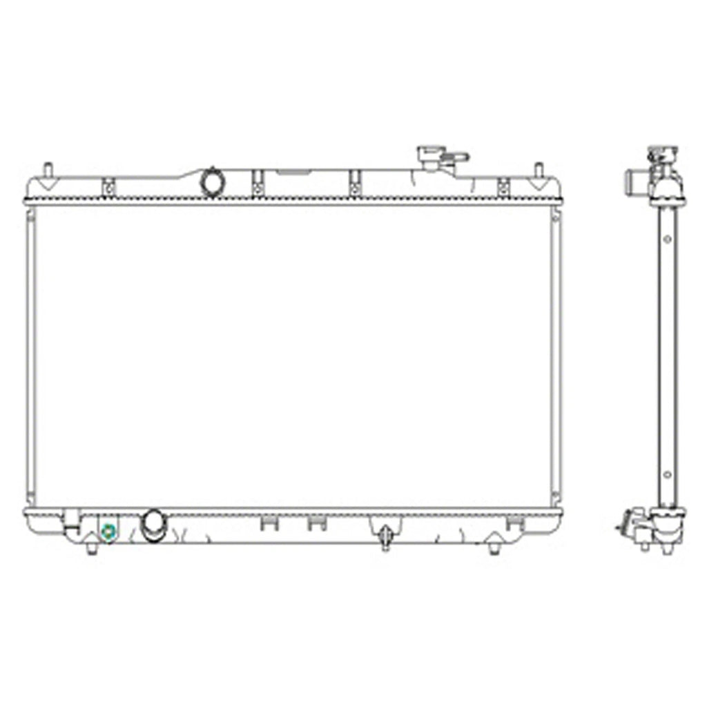 Replacement Plastic/Aluminum Radiator For 2015-2019 Acura TLX