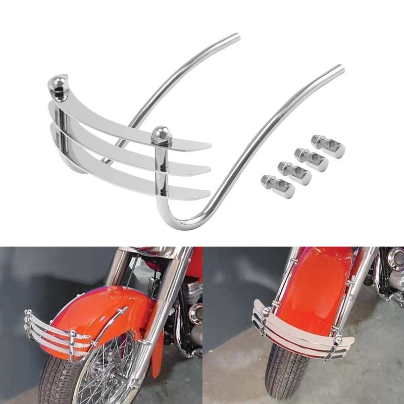 Front Spear Trim / Rear Fender Bumper Cheese Grater for Harley FLSTS (1997–2003)