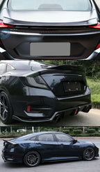 Highkick Duckbill Spoiler for Honda Civic (2016–2019) Glossy Black