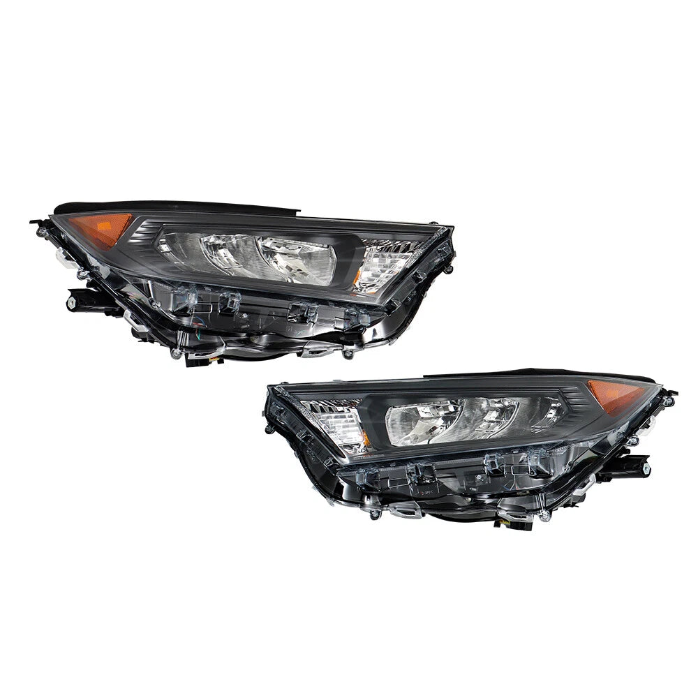 Headlight Assembly for Toyota RAV4 (2019–2022) LED Left + Right Black