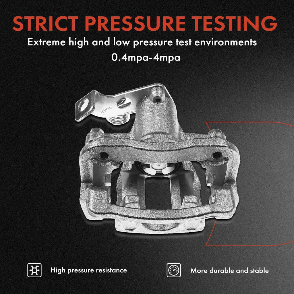 Rear Disc Brake Caliper & Ceramic Brake Pad Set for Kia Rio