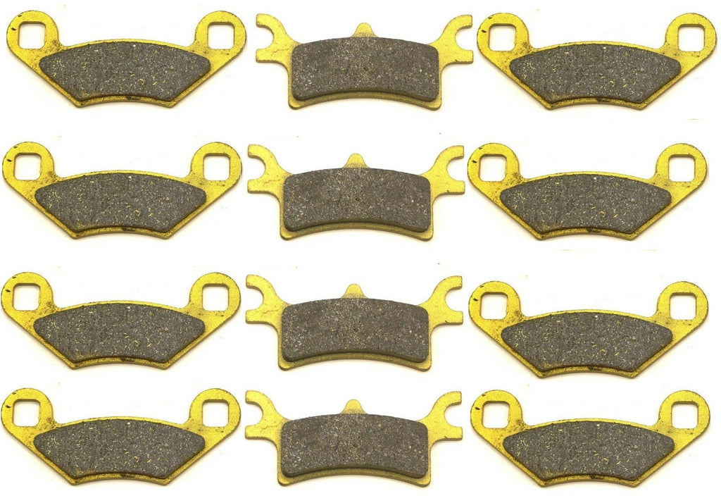 12 Brake Pads for Polaris Sportsman 400 500 600 700 800 (2003–2007)