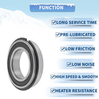 6008NR2RS Deep Groove Ball Bearing for Scooter Skateboard (40x68x15mm)